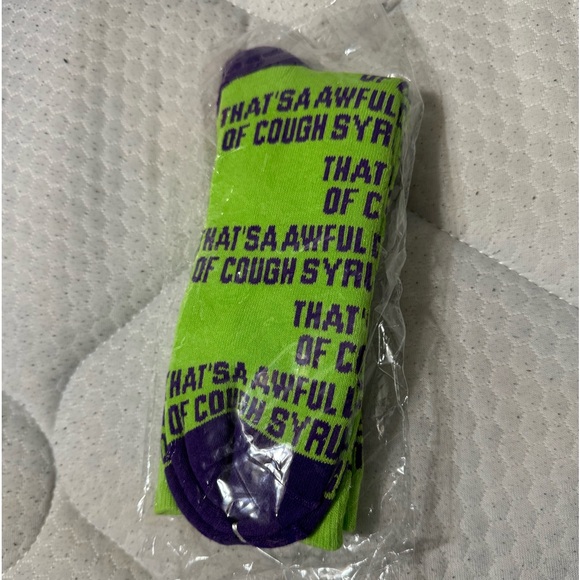 Awful Lotta Cough Syrup Socks - Picture 2 of 2